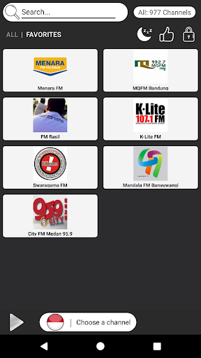 Indonesia Radio Stations - Fre Screen 3