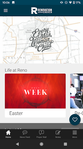 Renovation Church App Screen 2