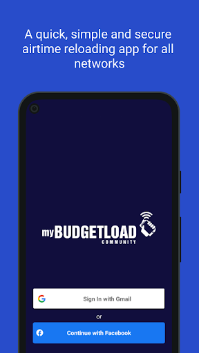 Android application My BudgetLoad screenshort
