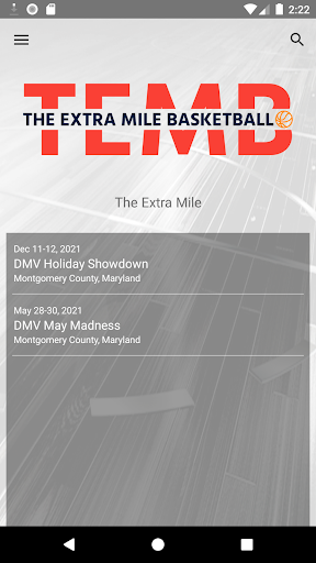 Android application The Extra Mile Basketball screenshort