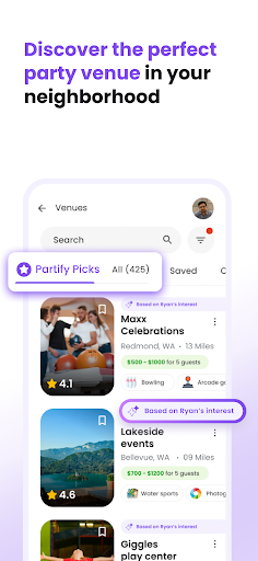 Screenshot of Partify: All Things Birthday