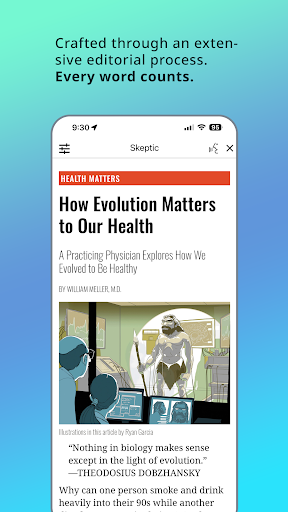Screenshot of Skeptic Magazine
