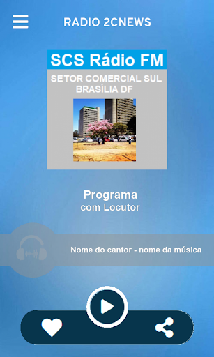 Android application Rádio 2CNews screenshort
