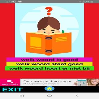 Android application ik leer lezen 3 screenshort