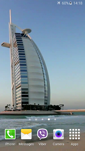 Android application Dubai Jumeirah Beach Video LWP screenshort