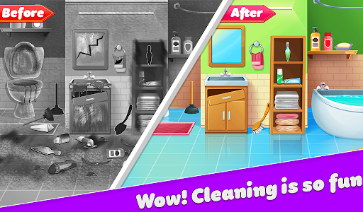 Dream Home Cleaning Game Wash Screen 3