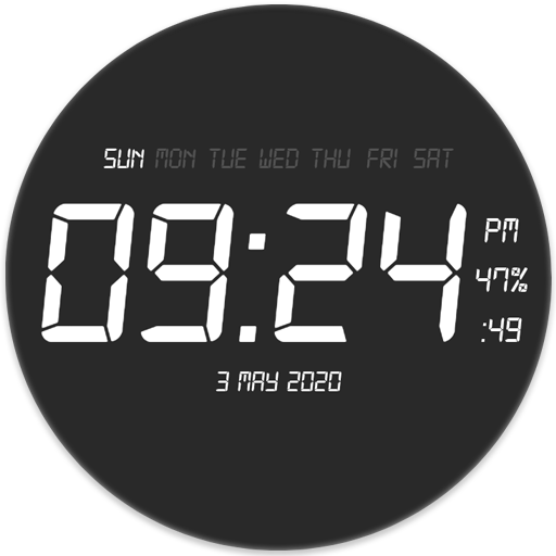 Digital Clock Live Wallpaper  Icon