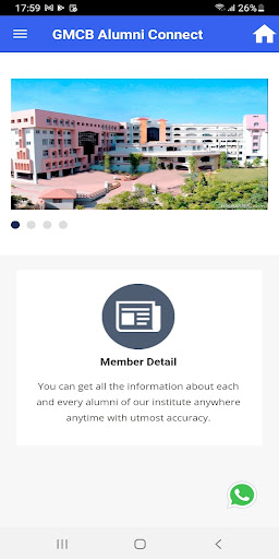 GMCB Alumni Connect Screen 2