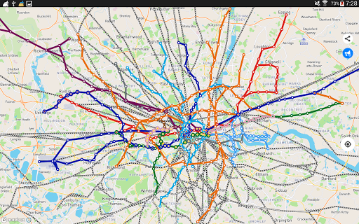 Public transport map London