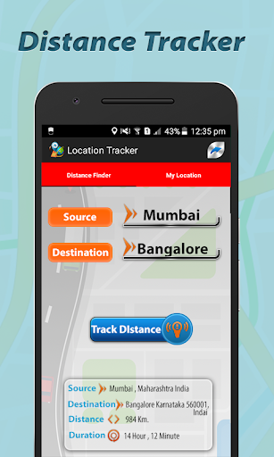Android application GPS Location Tracker screenshort