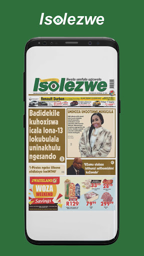 Android application Isolezwe screenshort