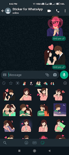 WAStickers.ly Kiss Stickers Screen 2