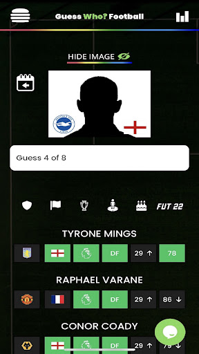 Guess Who? Football Screen 3