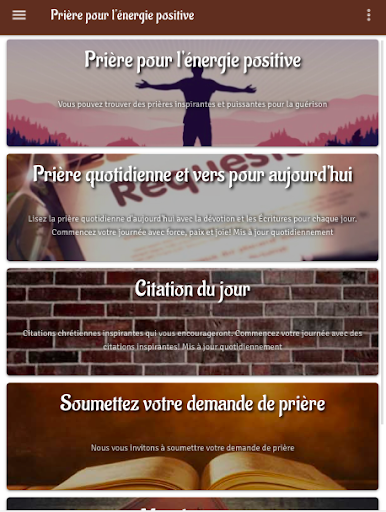 Prière pour lénergie positive