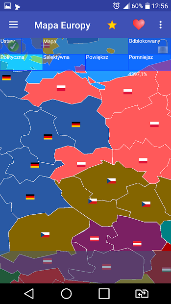 Captura 6 Mapa Europy android