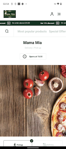 Android application Mama Mia Lancaster screenshort