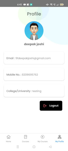 Android application Startpreneur. screenshort