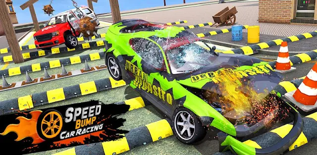 Speed Bump High Speed Car Crashed: Test Drive Game MOD APK cover