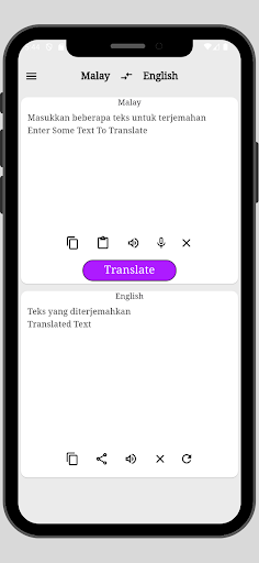 Android application Malay To English Translator screenshort