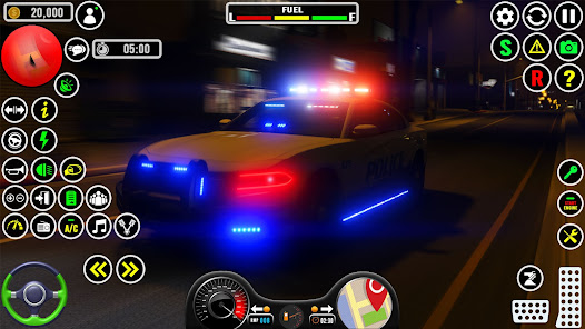 Captura de Pantalla 5 juego de coche de policía 3D android