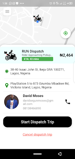 Android application RUN CHAMPION: Run delivery tri screenshort