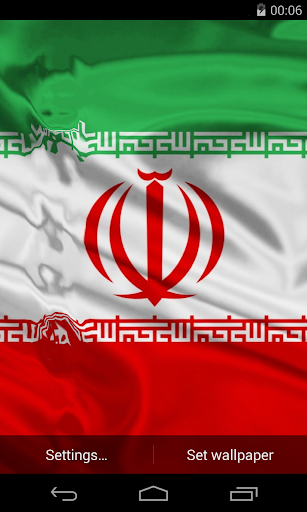 Flag of Iran Live Wallpaper Screenshot 1 - AppWisp.com