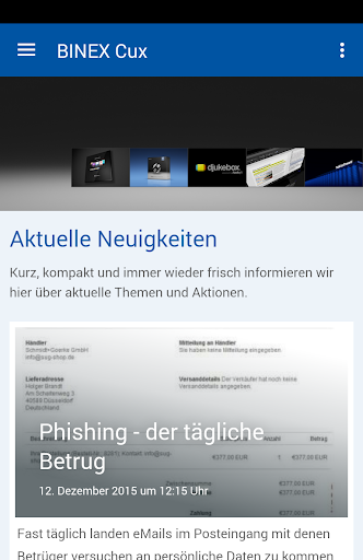 Android application BINEX GMBH Cuxhaven screenshort