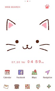 Cute Theme-Kitty Face- For PC installation