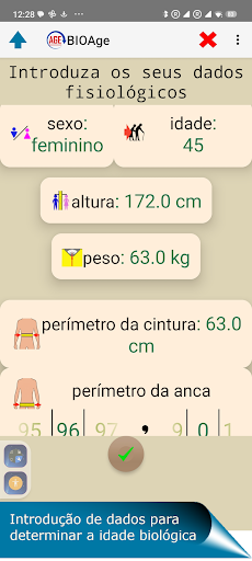 Visualização do aplicativo