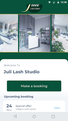 Android application Juli Lash Studio screenshort