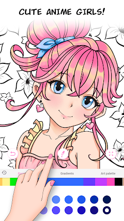 Game screenshot Anime Games Coloring Book apk download
