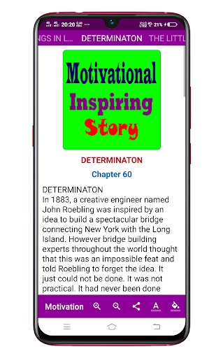 Motivational Inspiring Story Screen 3