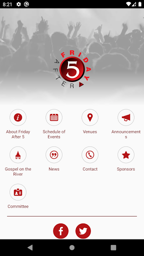Android application Friday After 5 screenshort