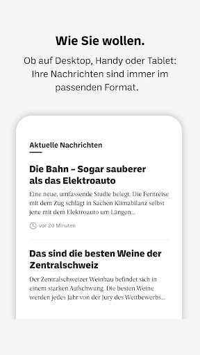 Zuger Zeitung E-Paper Screen 2