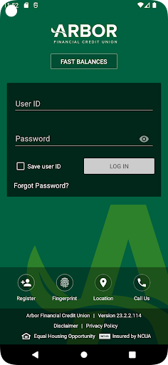 Android application Arbor Financial Mobile Banking screenshort