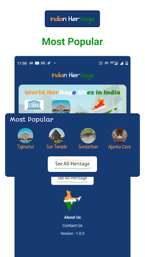 Heritism : Heritage Sites Screen 2