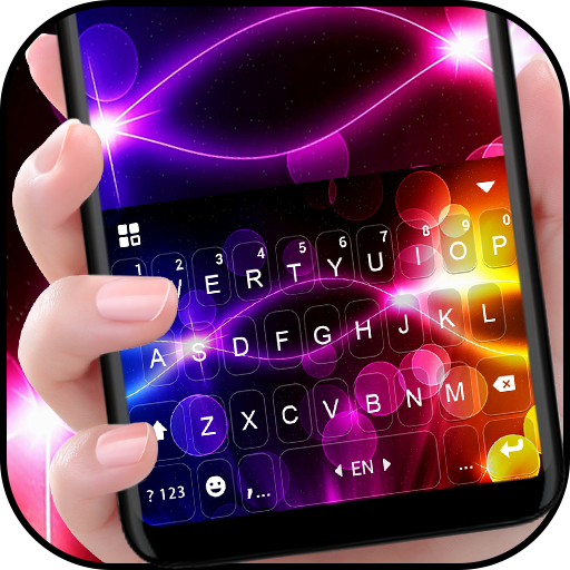 Neon Transparent Keyboard Back logo