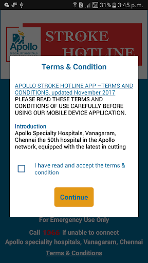 Android application Strokeline screenshort