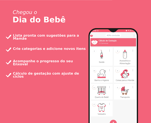 Visualização do aplicativo
