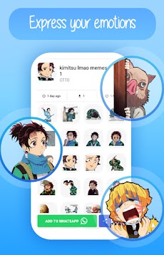 Anime Stickers for WhatsAppのおすすめ画像1