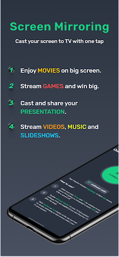 Android application Cast to TV - Screen Mirroring screenshort