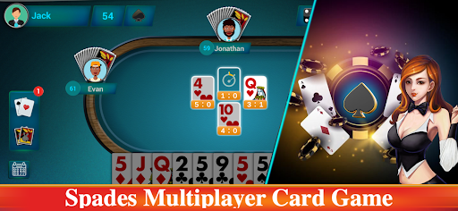 Android application Spades: multiplayer card game screenshort