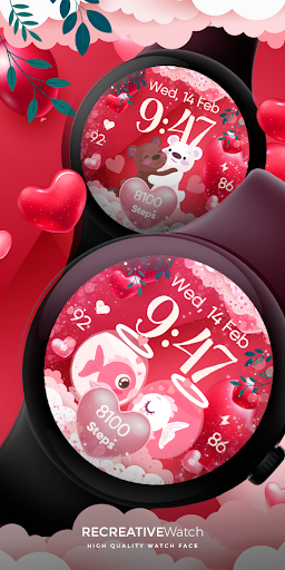 Android application Cute Valentine's Day - Watch screenshort