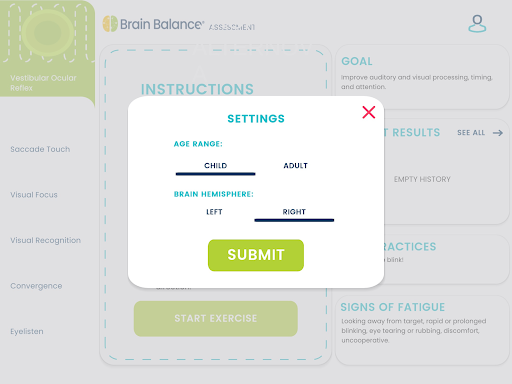 Brain Balance Screen 3