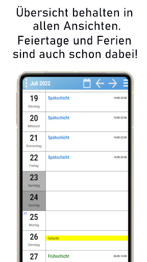 DavFla Shift Planer Screenshot 3 - AppWisp.com
