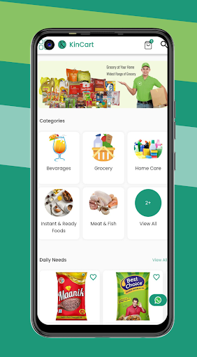 Android application Kincart - Online Shopping App screenshort