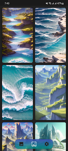 Android application Wallpaper Gallery screenshort