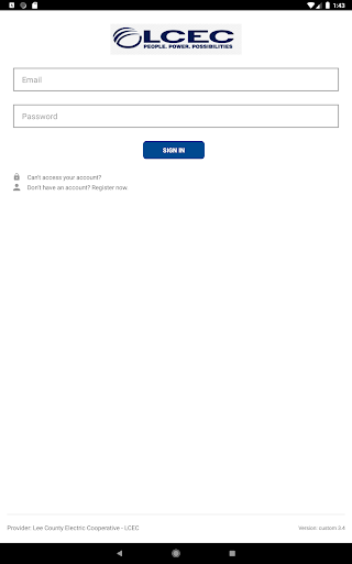 Screenshot of LCEC