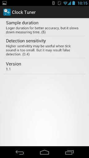 Clock Tuner Screen 2