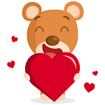 Cover Image of Download Cute Bear Stickers : Wasticker  APK